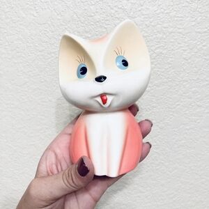 Vintage ceramic kitschy painted mini coin bank piggy bank